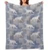 Irish Wolfhounds Throw Blanket Warm Soft Big manga for babies Blankets
