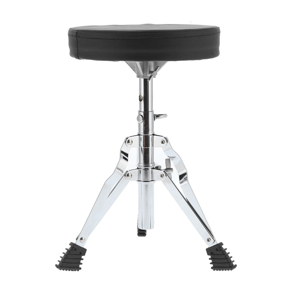 Drum Throne Padded Drum Seat Drumming Stools Adjustable Height with 5A Maple Wood Stick