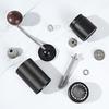 Manual Hand-Crank Coffee Grinder with CNC Steel Burr for Italian Brewing