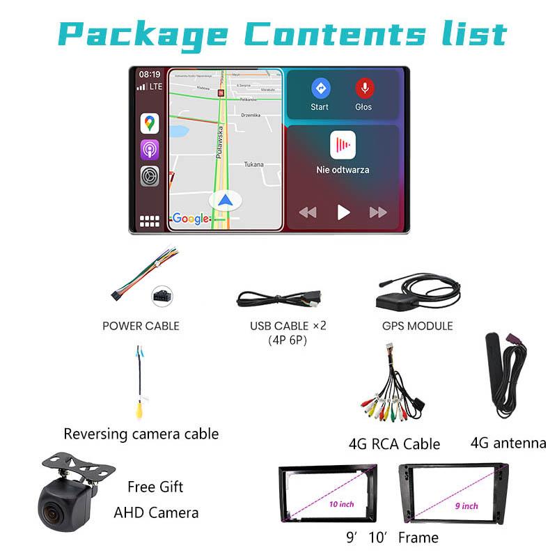 13" Inch 2 Din 4GLTE Car Android Radio Stereo Video Player GPS Universal Carplay Auto Multimedia Stereo For Tesla Style