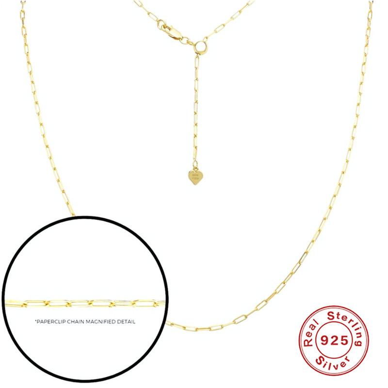 

Стильное и простое классическое базовое универсальное регулируемое ожерелье из стерлингового серебра 925 пробы с маленьким золотым шариком в виде хвоста, цепочка на ключицу 925 silver золотой