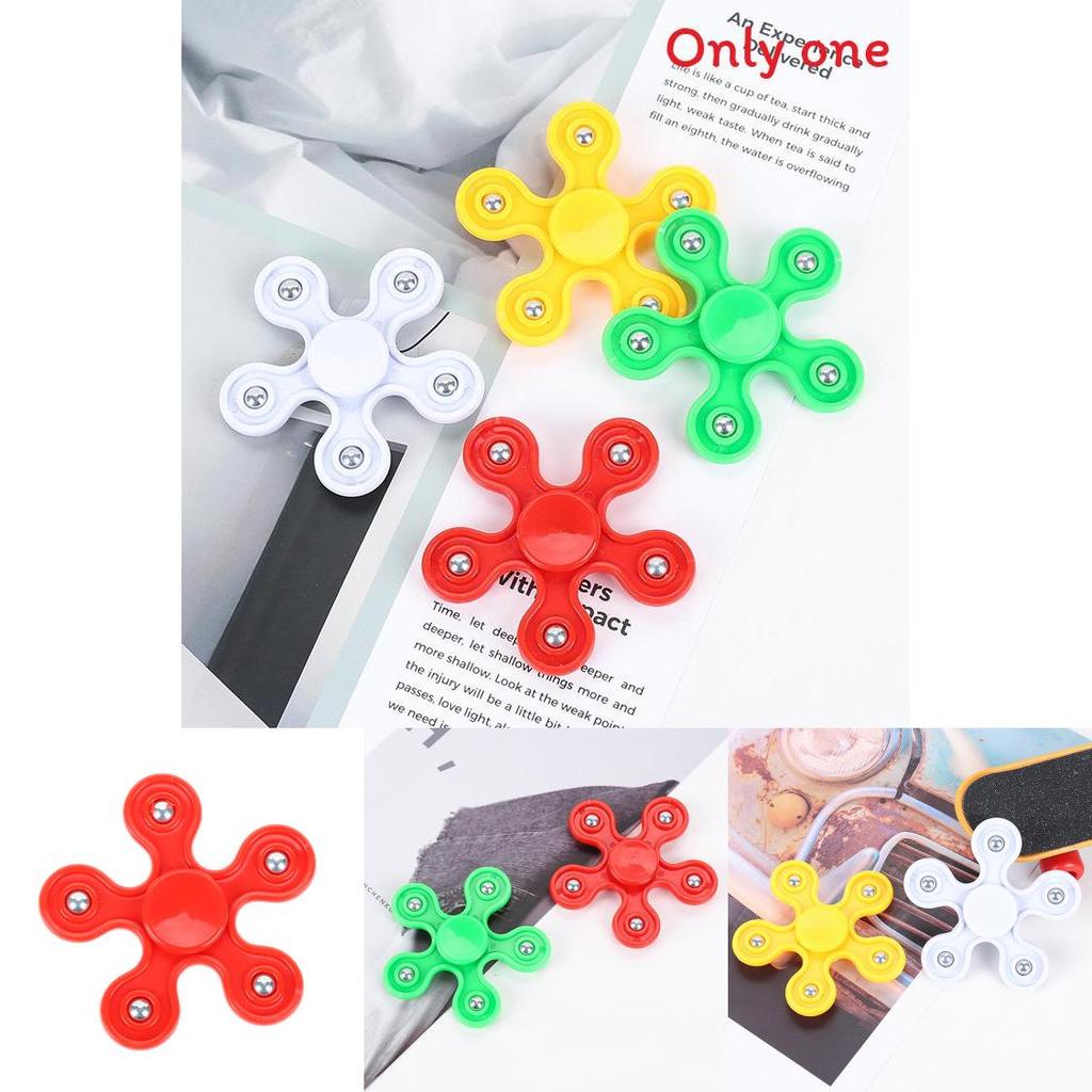 Spinner de Dedo Giroscópio Fivestar de Plástico Com Rolamentos Espirais Para Alívio do Estresse e Foco