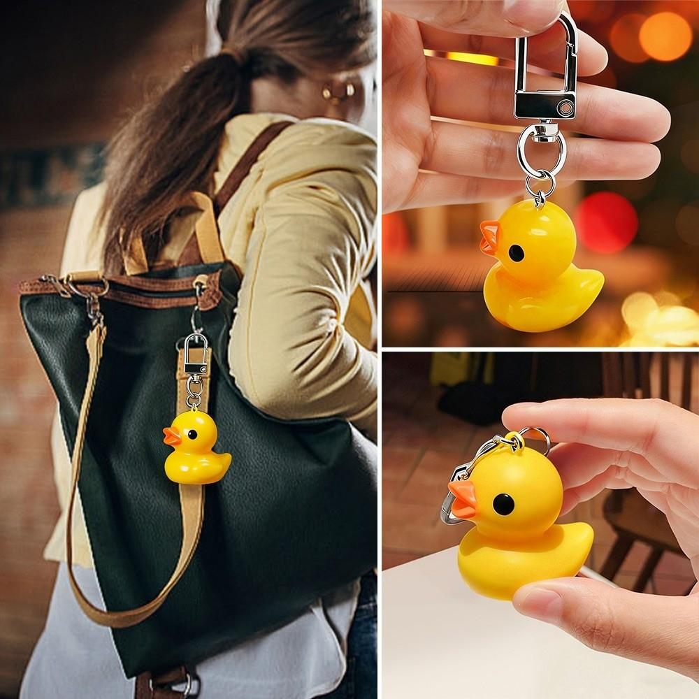 5pcs Little Yellow Duck Mini Key Chain Cartoon Mini Duck Duck Keychain Pendant Mini Bag Accessories Key Decoration Ckass Prize