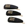 MIU MIU Hairpin 3-piece Set 5IF188 2CVO F0002