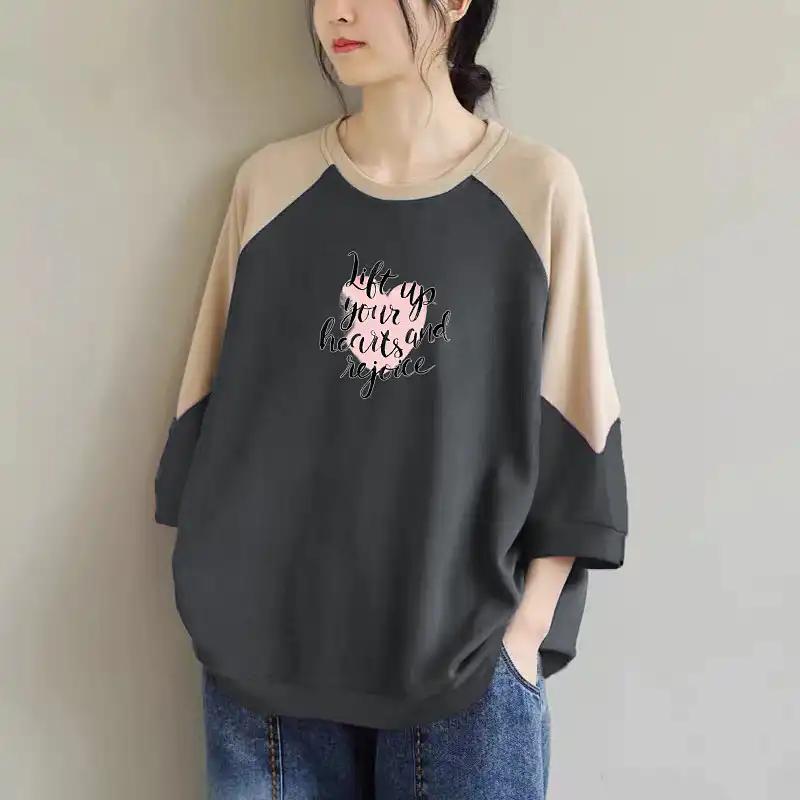 Sweatshirt for Women Cotton Oversize Thickened Loose Casual Pullover Long Sleeve Winter Sweatshirt Top
