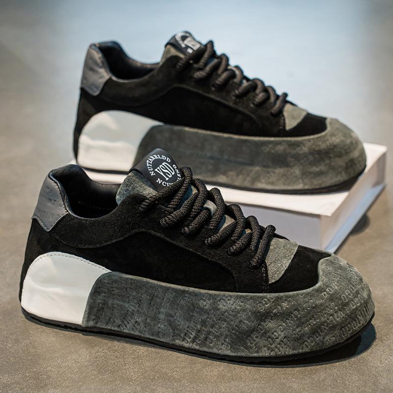 22 spring platform casual board shoes invisible heightening bag bottom dad trendy shoes student shoes 39