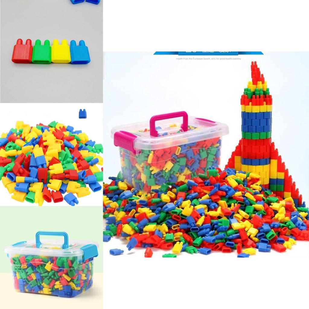 Rocket Bullet Head Small Particle Building Blocks Toy Plastic Assembly Educational Toy For Kids 3-9 Years