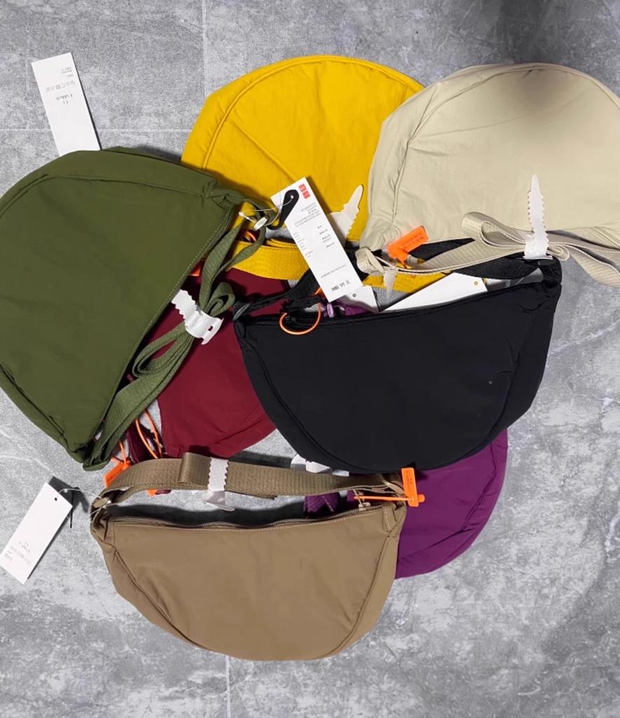 Free Shipping: Japanese Style Crossbody Dumpling Bag - Lightweight, Adjustable Shoulder Bag for Men and Women