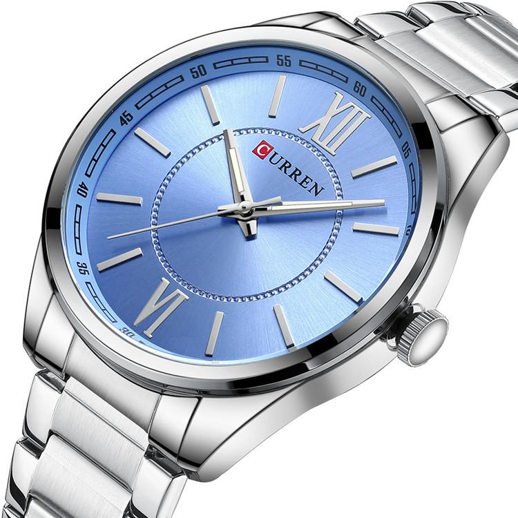 CURREN Men's Sports Watch Men's Quartz Steel Belt Business Sports Watch