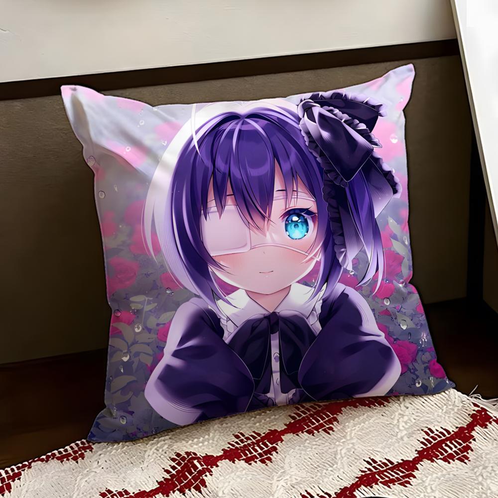 Love Chunibyo  Other DDelusions Cushion Cover Reversible Soft Durable Pillo Cover Home Car MultiScene Use for Daily Comfort