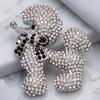 Diamond-studded Puppy Brooch - Cute and Charming Animal Pin
