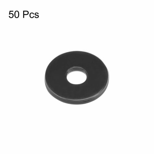 uxcell Nylon Flat Washers for 3mm ID Screws and Bolts, 10mm Outer Diameter, 1mm Thick, Pack of 50