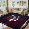 Bologna FC Design Crystal Velvet Rug Soft Decorative Mat for Bedroom Entrance