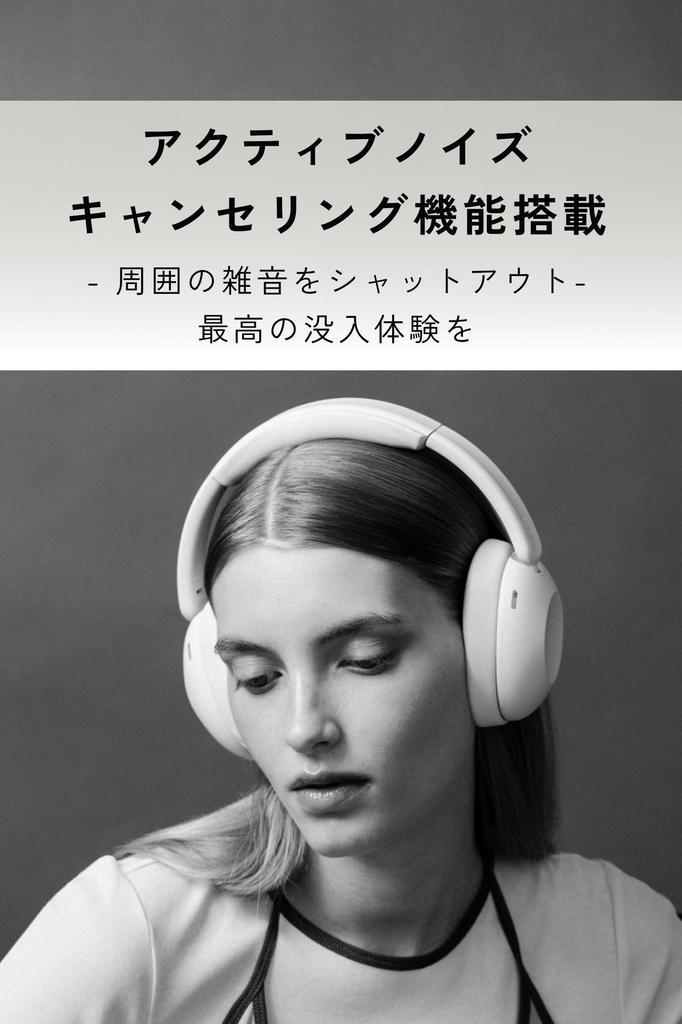 SUDIO K3 Wireless Headphones Compatible Microphone Active Noise Cancelling Playback (Snow White) (Bluetooth 6.0 / iOS/Android / / Waterproof) 55-Hour