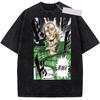 Anime ONE PUNCH Unisex King Saitama Cool Printed Tshirt Unisex Washed Cotton Tshirts Casual Unisexga Tee Harajuku Unisex Vintage T Shirt