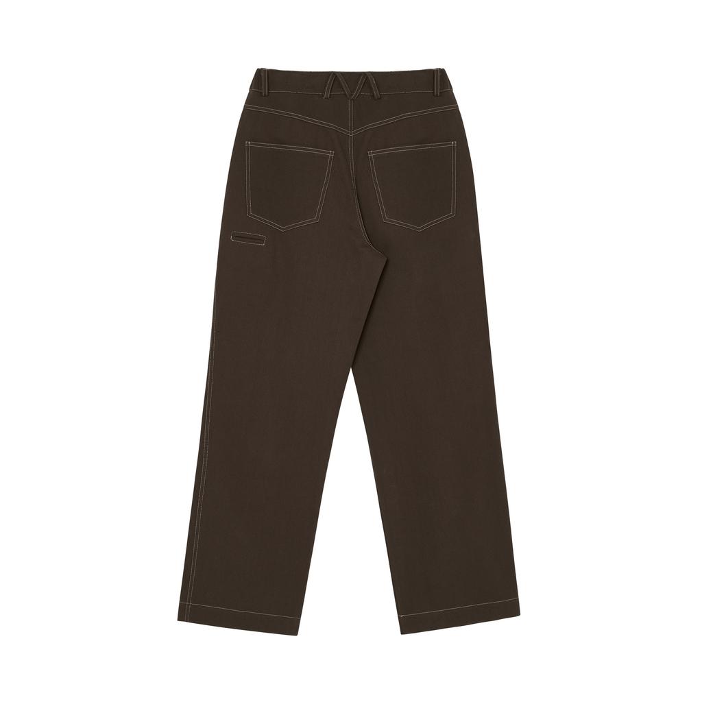 Moseu Stitch Setup Pants_Brown