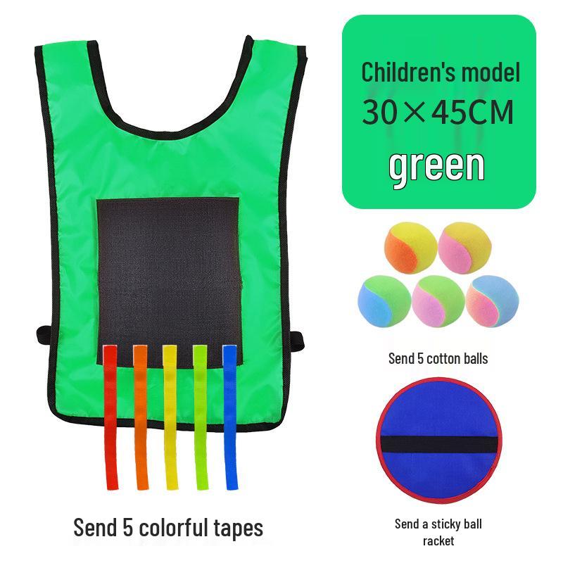 Children's Sticky Ball Dodgeball Vest for Outdoor Parent-Child Games