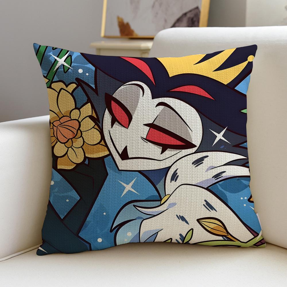 

Devilish HHelluva BossS Cushion Cover Breathable and skinfriendly linen pillowcase square removable and washable cushion 30X30cm