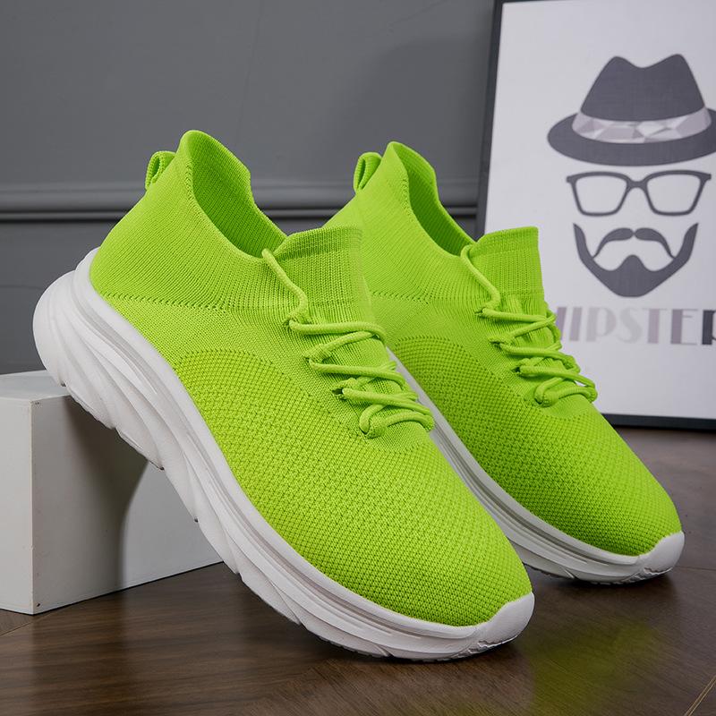 

New men s shoes sports and leisure shoes breathable men s shoes outdoor fashion versatile flying woven fabric men 46