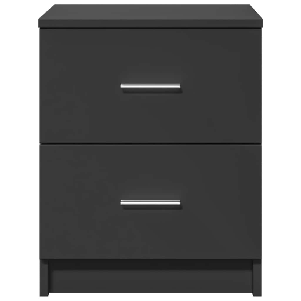 Nightstand with 2 Drawers Black 40 x 36 x 50 cm