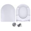 Thickened PP U-Shaped Toilet Seat Cover (2-Pack)