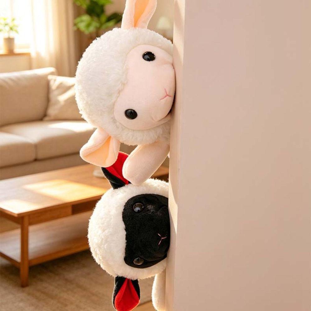 Cartoon Stuffed Hand Doll Cute Stuffed Plush Animal Toy Goat Sheep Plush Puppets Interactive Props