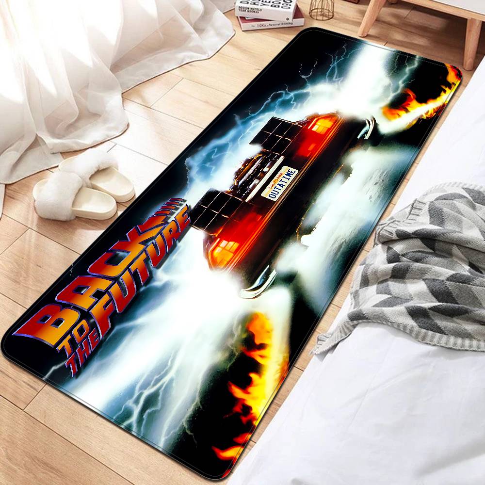 B-Back To The Future Entrance Door Mat Washable Non-Slip Living Room Sofa Chairs Area Mat Kitchen Welcome Doormat
