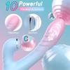 2 IN 1 Dildo Vibrator Sucking Vacuum Stimulator For Female G-Spot Clitoris Stimulator Vagina Massager Dildo Sex Toys for Women