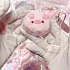 TPR Pink Pig Milk Cake Squishy Toy Stress Relief Cute Soft Slow Rising