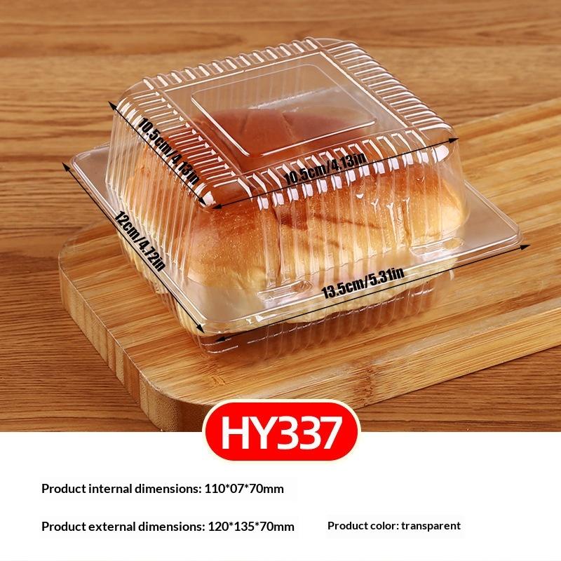 20/100/200Pcs Transparent Plastic Cake Box With Flip Cover Square Dessert Box Wedding Party Mousse Fruit Cake Food Packing Boxes