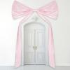 Extra Large Wedding Bow Decor for Arch Wall Door Windows Big Pink Satin Ribbon Bow Decoration for Wedding Bridal Shower Birthday Bachelorette