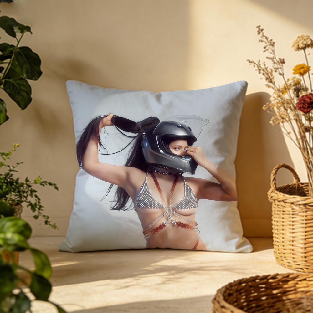 Trendy Rrosaliaing Cushion Cover Versatile DoubleSided Pillow Case Fit for Sofa Bed Car Daily Decor