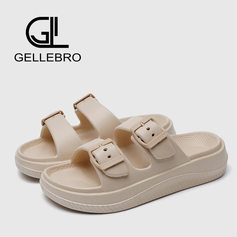 New platform slippers eva cool slippers couple beach outdoor men and women stepping on shit sandals