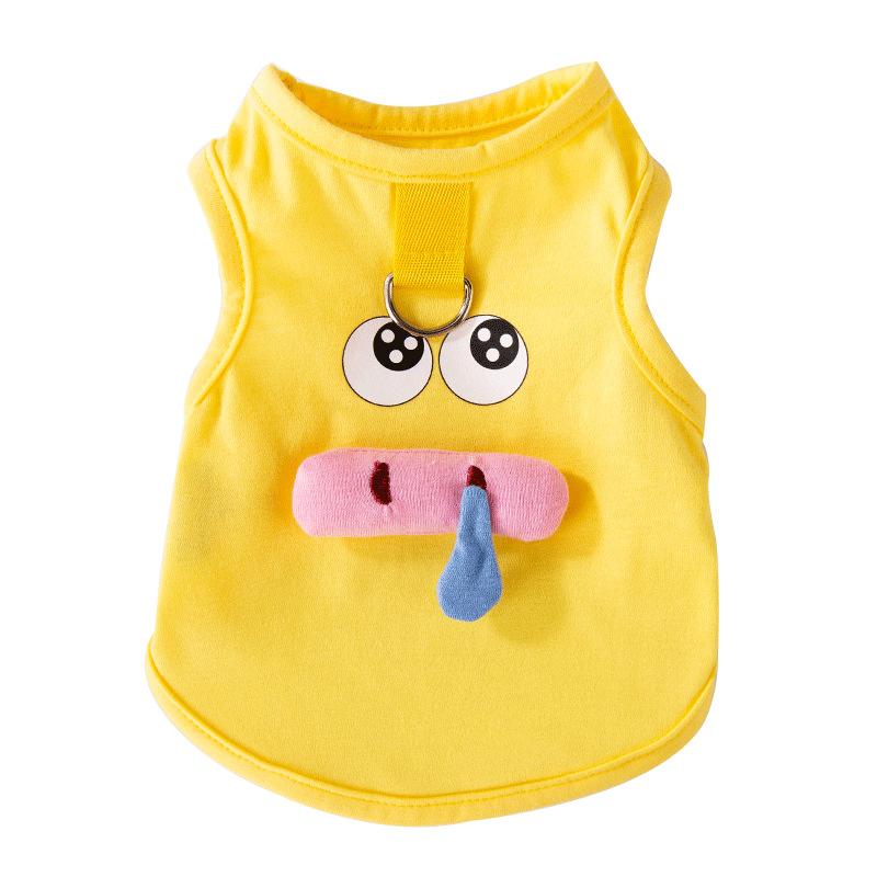 

Snot Pig Traction Vest Cute Small Dog Teddy Bigbear Bipod Dog Clothing Pet Clothing Japan and Korea XXL (recommended weight 15-10kg)
