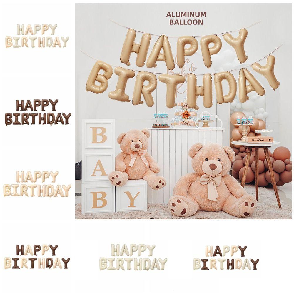 

Герметичные ретро-шарики с буквами, утолщенные шары с надписью «С днем рождения», набор для вечеринки 5