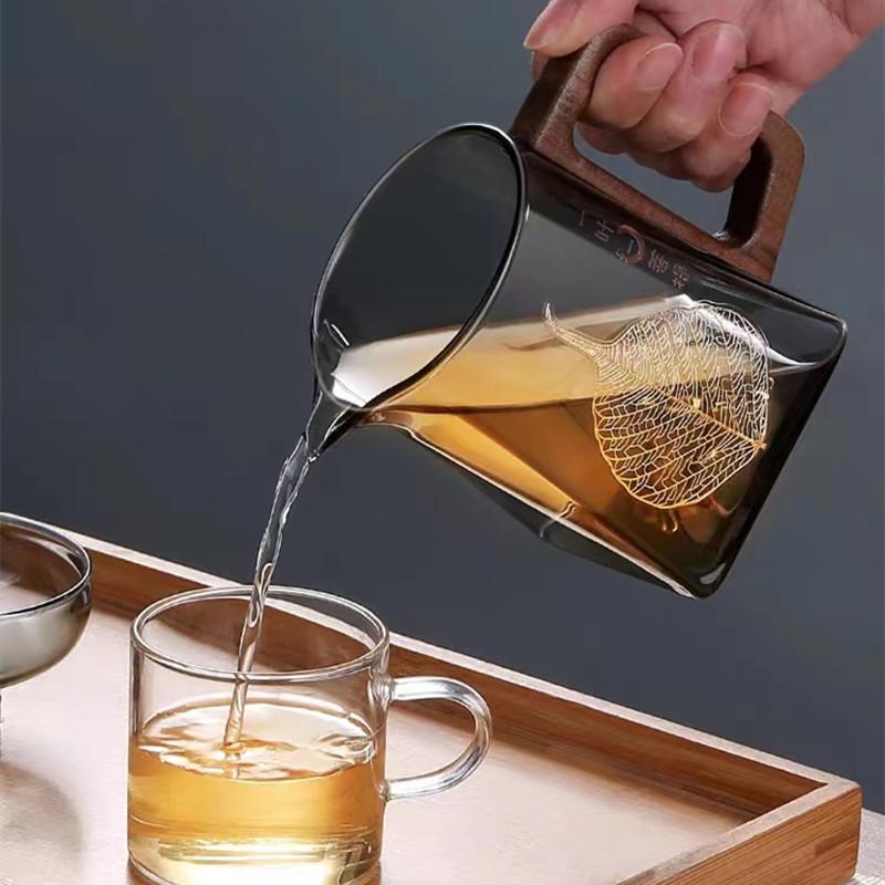 Glass Fair Mountain View Thickened Heat-resistant High Temperature-resistant Male Cup Tea Set Making Accessories Teapots Teaware