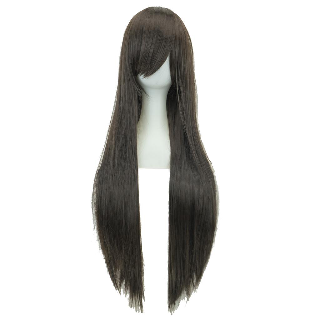 Synthetic Black Wig Cosplay Wigs Straight Long Wig Hinata Hyuga Cosplay Hair Enma Ai Costume Wig