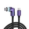 Magnetic 100W Fast Charging Cable with 180° Rotation for Apple Devices and Type-C