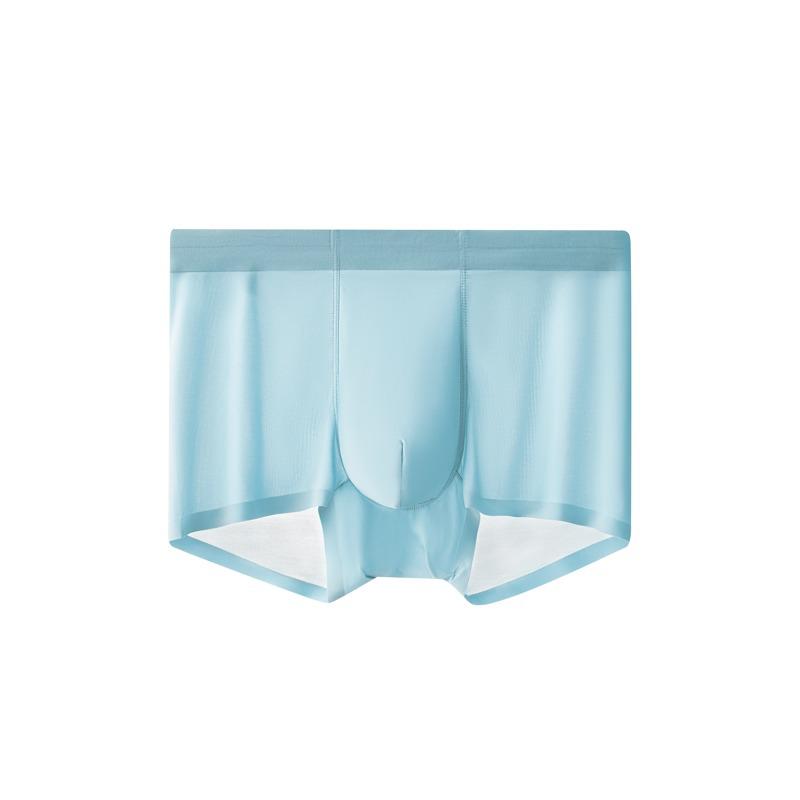 Herren Coole Eis seide Mittelhohe Nahtlose Unterwäsche - Atmungsaktiv, Hohe Elastizität, Antibakteriell, Dünnes Design