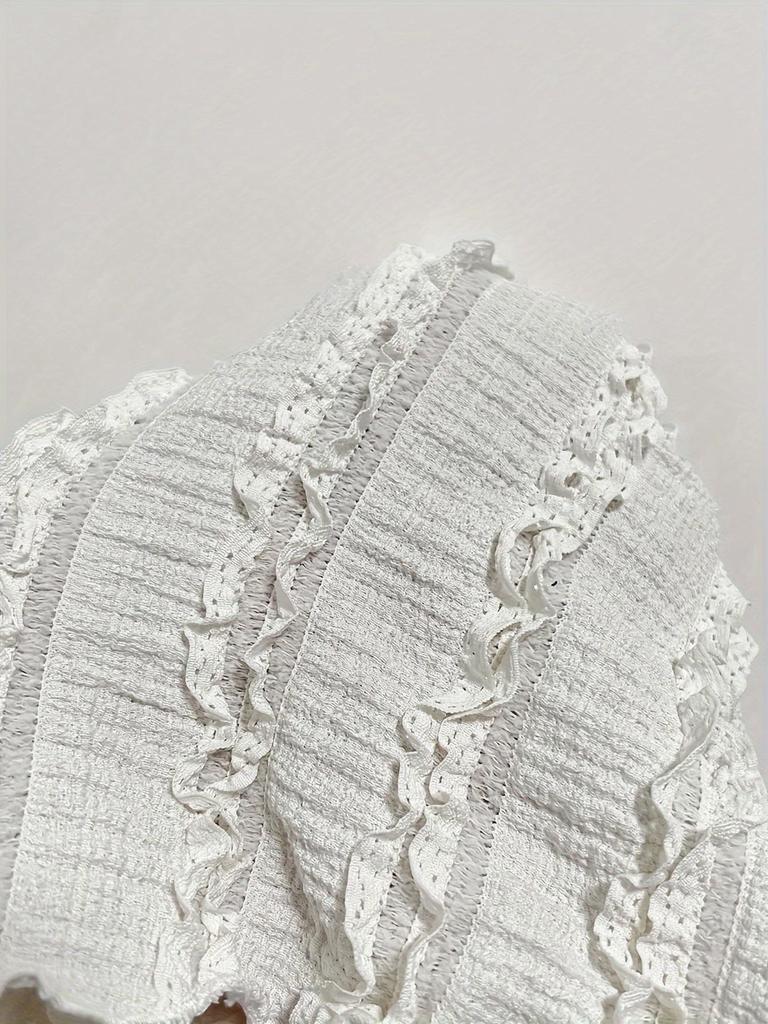 2025 Fashion Lace Patchwork Round Neck Bodycon Dress - Summer/Autumn Long Sleeve Design for Women