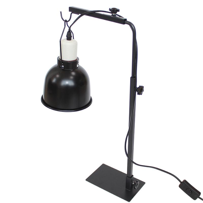 Adjustable Reptile Basking Floor Lamp with Retractable Stand for Lizards, Geckos, Parrots, Birds, and Plants