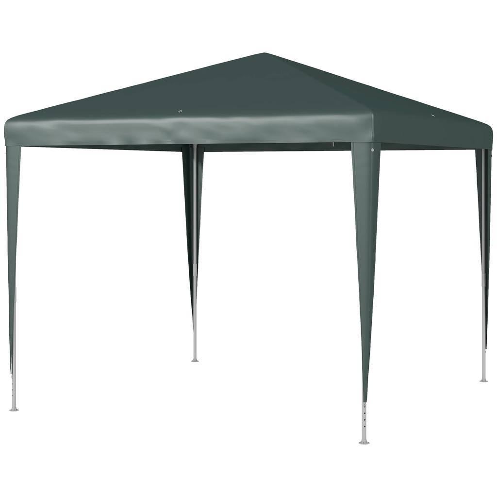 2.7m x 2.7m Garden Gazebo Marquee Party Tent Wedding Canopy Outdoor(Dark Green)