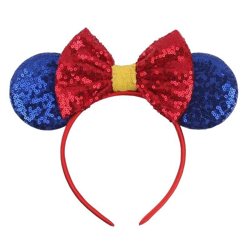 Newest Mouse Ears Headband Kid Adult Festival Party Sequins HairBow Hairband Women Girl Hair Accessories Gift