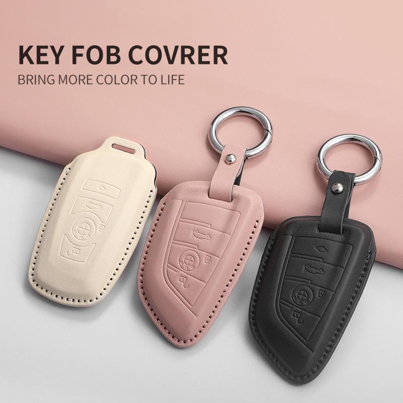 BMW Key Cover for Series 1, 3, 5, 7, X1-X5, iX3, I3, 320, and 530 Models.