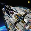 T5014 Space Star Cruiser Building Blocks Toy Moc Futuristic Universe Spaceship Model Bricks Kit Kids High Tech Toy Gift Aldult