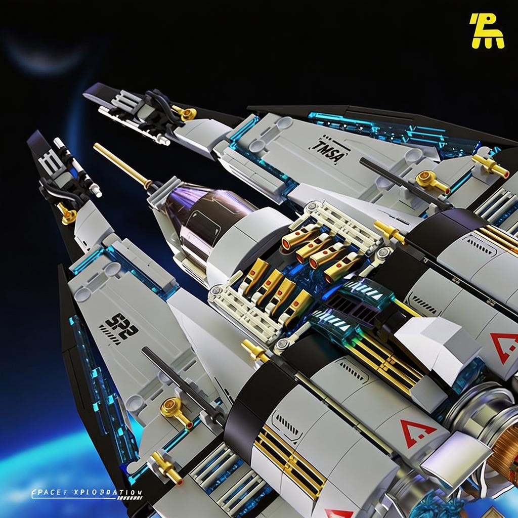 T5014 Space Star Cruiser Building Blocks Toy Moc Futuristic Universe Spaceship Model Bricks Kit Kids High Tech Toy Gift Aldult