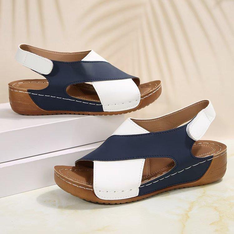 

2025 женские сандалии большого размера 2025 новые летние повседневные пляжные туфли на липучках женские 43