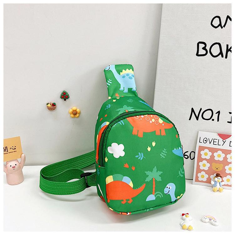 Fun And Charming Dinosaur Print Crossbody Bag For Kids Made Of Breathable Nylon