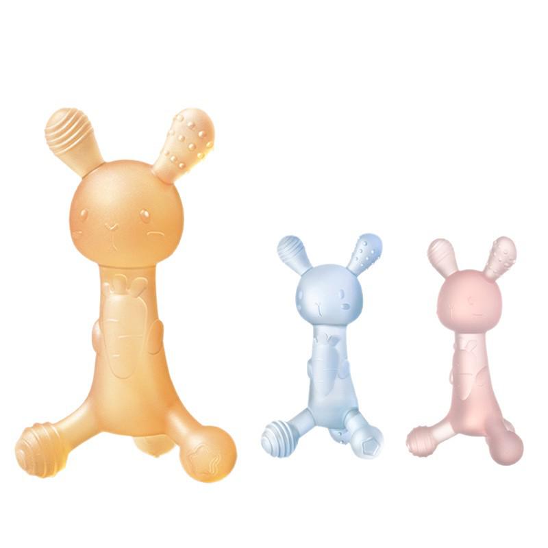 Massaggiagengive in silicone: Giocattolo Bollibile, Antiaderente e Masticabile per l'Esplorazione Orale e il Sollievo dalla Dentizione.