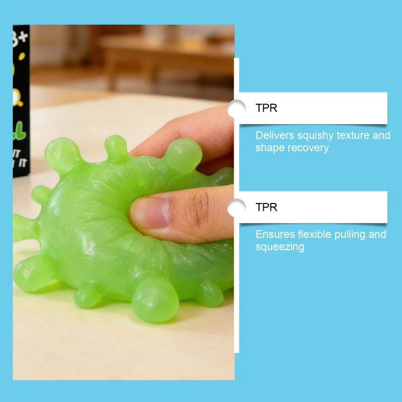 Splash Shaped Squeeze Ball Cute Mini Slow Rebound Non-Sticky Portable Healing Stress Relief Fidget Toy Gift Children  Adults